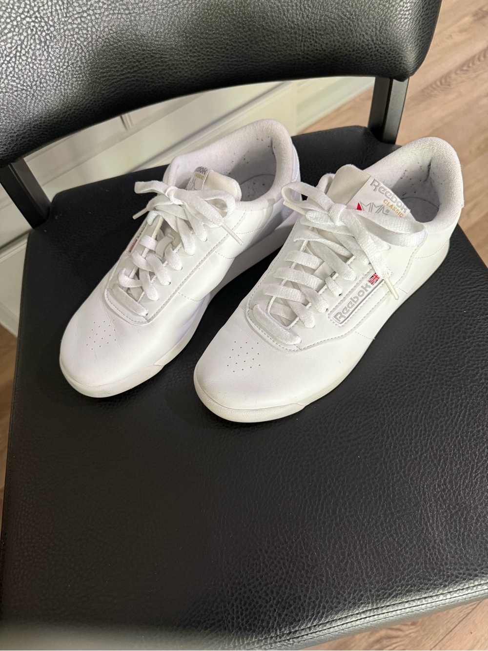 Reebok Princess Classic White Low-Top Leather Sneakers